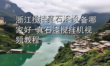 浙江攪拌真石漆設(shè)備哪家好-真石漆攪拌機(jī)視頻教程