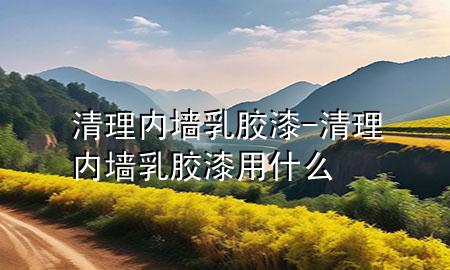 清理內(nèi)墻乳膠漆-清理內(nèi)墻乳膠漆用什么