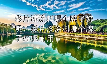 彩片漆涂料哪個牌子好呢，彩片漆涂料哪個牌子好呢耐用