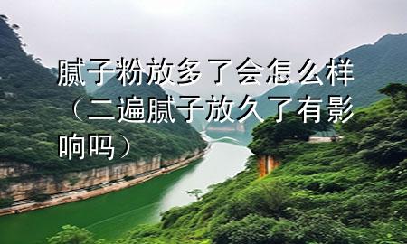 膩子粉放多了會怎么樣（二遍膩子放久了有影響嗎）