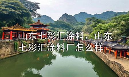 山東七彩匯涂料，山東七彩匯涂料廠怎么樣