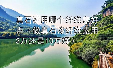 真石漆用哪個(gè)纖維素好點(diǎn)（做真石漆纖維素用3萬還是10萬好）