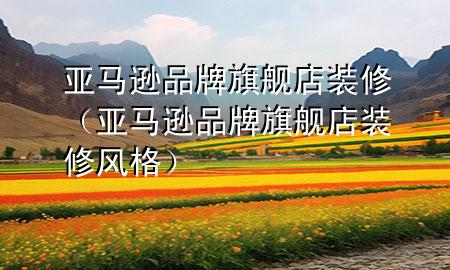 亞馬遜品牌旗艦店裝修（亞馬遜品牌旗艦店裝修風格）