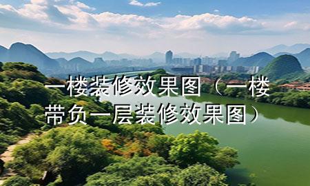 一樓裝修效果圖（一樓帶負(fù)一層裝修效果圖）