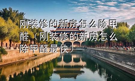 剛裝修的新房怎么除甲醛（剛裝修的新房怎么除甲醛最快）