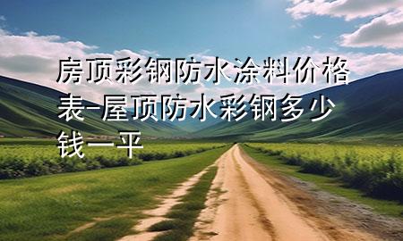 房頂彩鋼防水涂料價格表-屋頂防水彩鋼多少錢一平