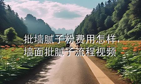 批墻膩子粉費用怎樣，墻面批膩子流程視頻