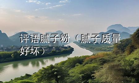 評語膩子粉（膩子質(zhì)量好壞）