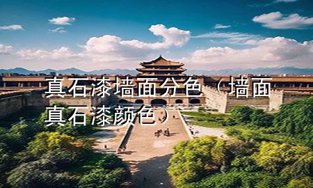 真石漆墻面分色（墻面真石漆顏色）