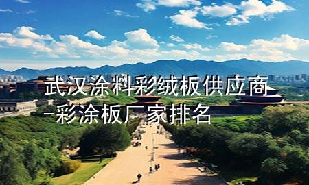 武漢涂料彩絨板供應(yīng)商-彩涂板廠家排名
