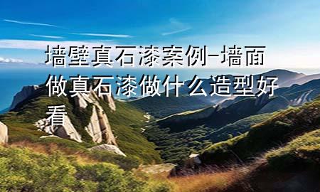 墻壁真石漆案例-墻面做真石漆做什么造型好看