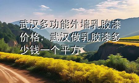 武漢多功能外墻乳膠漆價格，武漢做乳膠漆多少錢一個平方